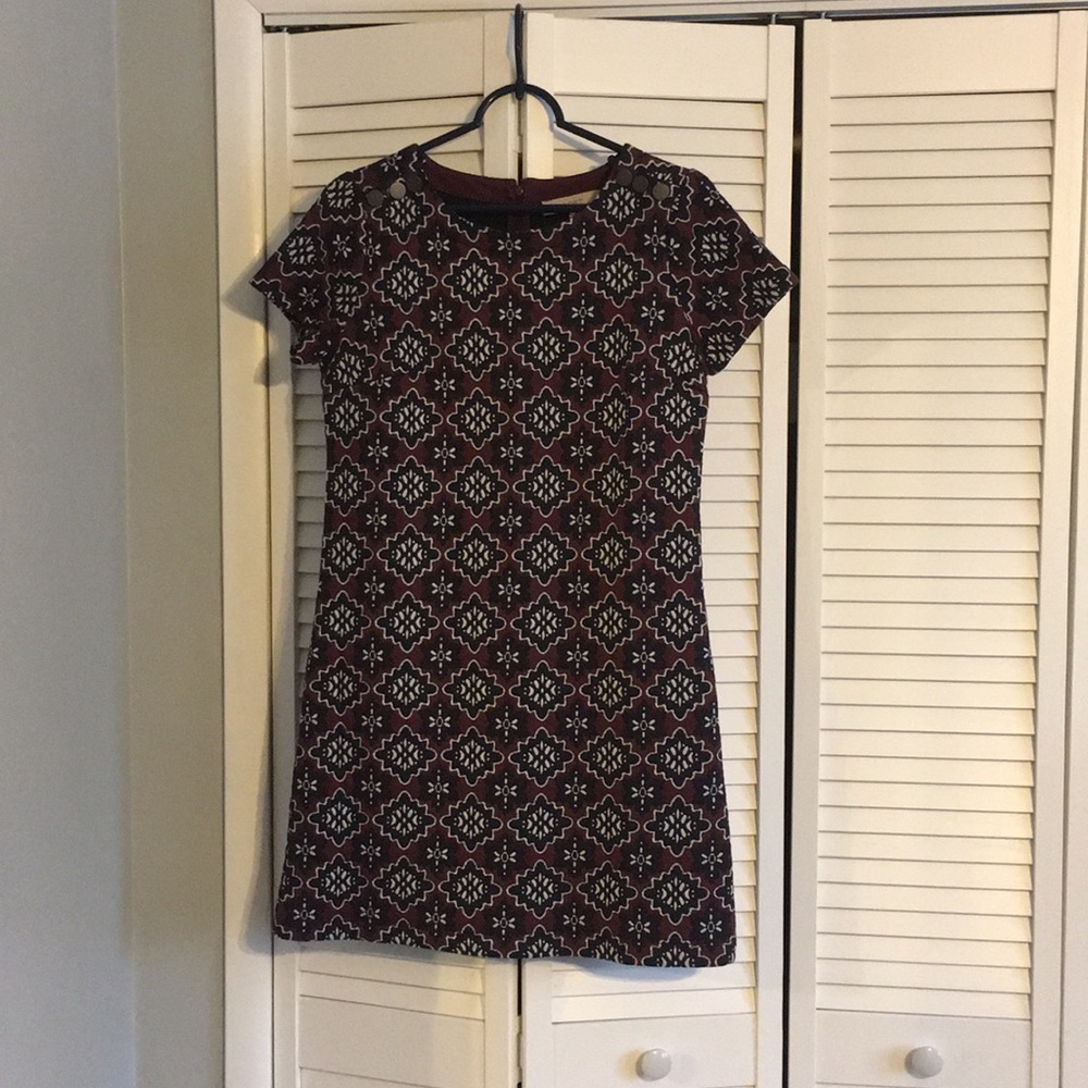 Loft short sleeve quilted dress.